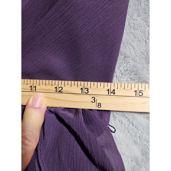 White by Vera Wang Formal Gown Sz. 6 Amethyst Ruffles Lining Floor Length Bridal - Picture 6 of 16